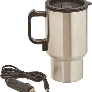 NWOT Stainless Steel Travel Mug with Car Adapter